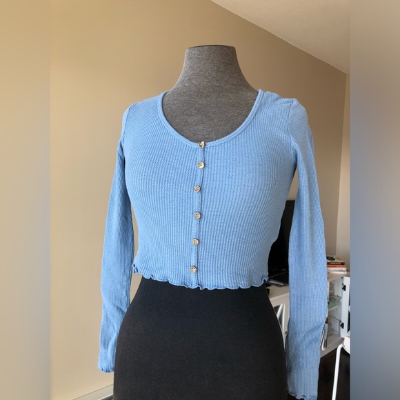 Purple Blue Top, Blouse - Picture 2 of 4